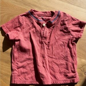 Oso & Me Red Henley tee